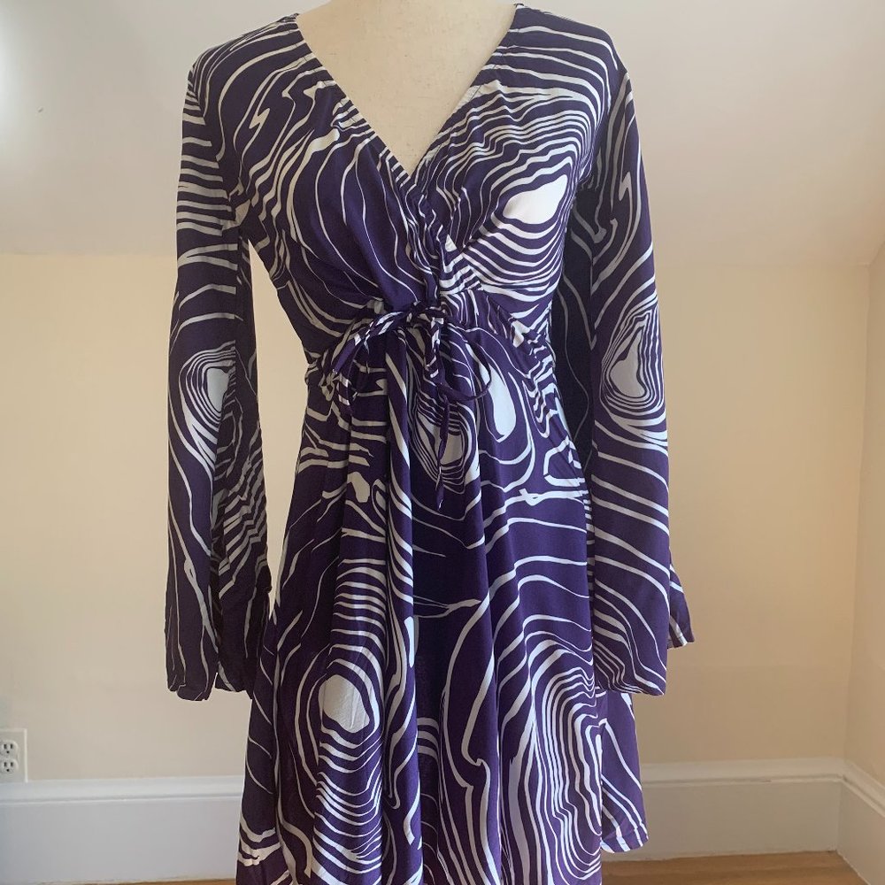 New Wavy Blue Dress